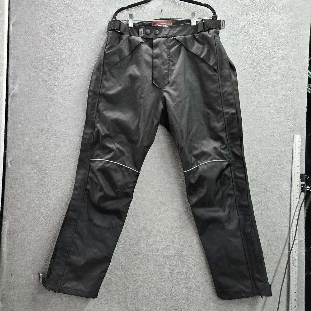 BILT Men Pants 32 Black BLW 13 Motorcycle Pants Storm Waterproof Zipper 30